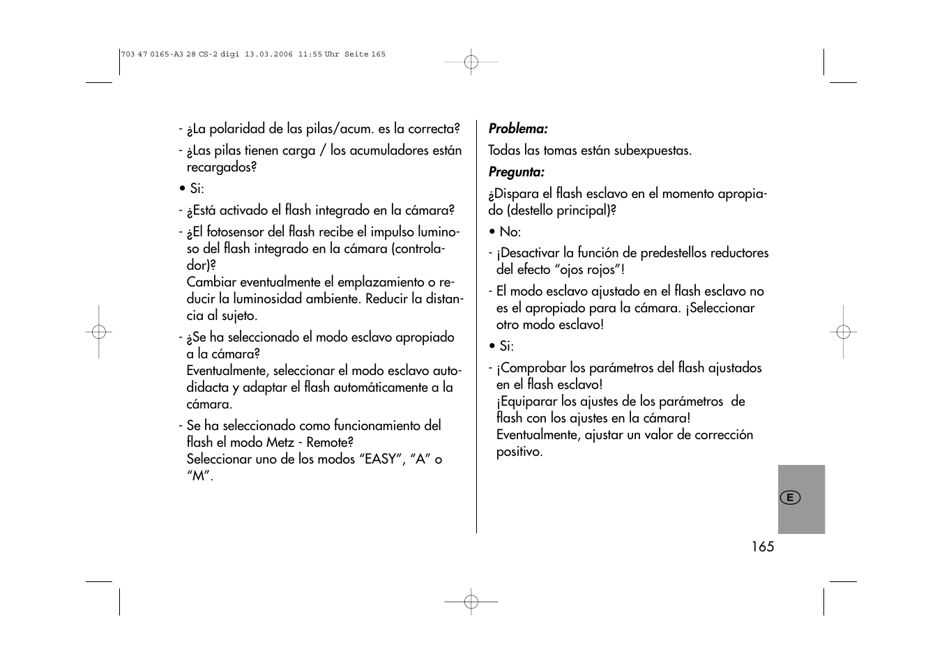 Metz MECABLITZ 28 CS-2 digital User Manual | Page 165 / 176