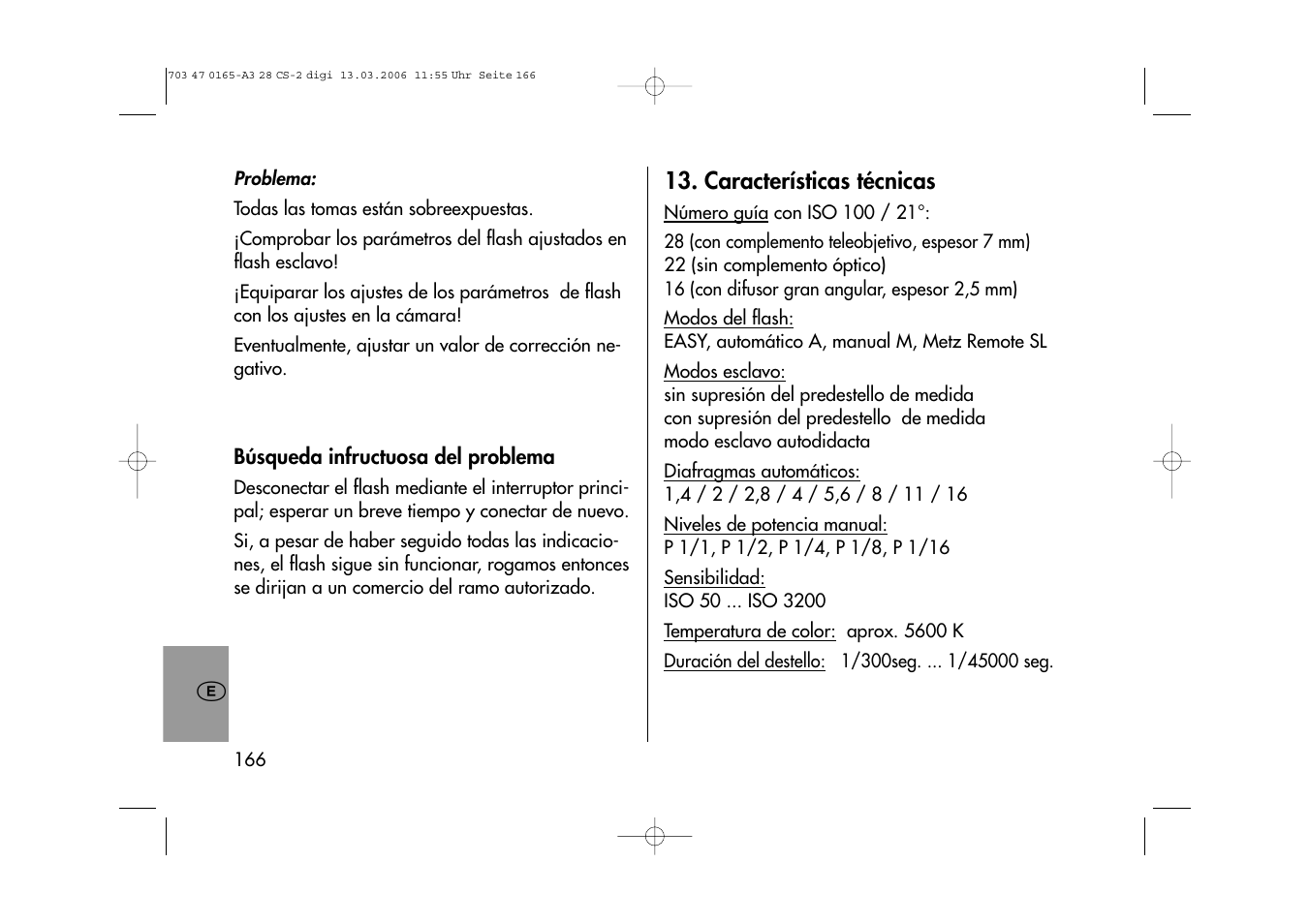 Metz MECABLITZ 28 CS-2 digital User Manual | Page 166 / 176