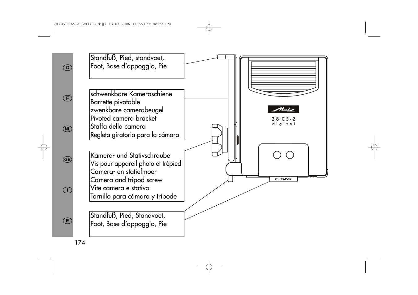 Metz MECABLITZ 28 CS-2 digital User Manual | Page 174 / 176