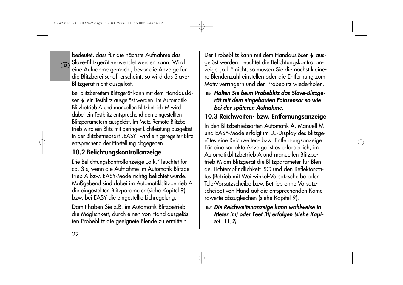 Metz MECABLITZ 28 CS-2 digital User Manual | Page 22 / 176