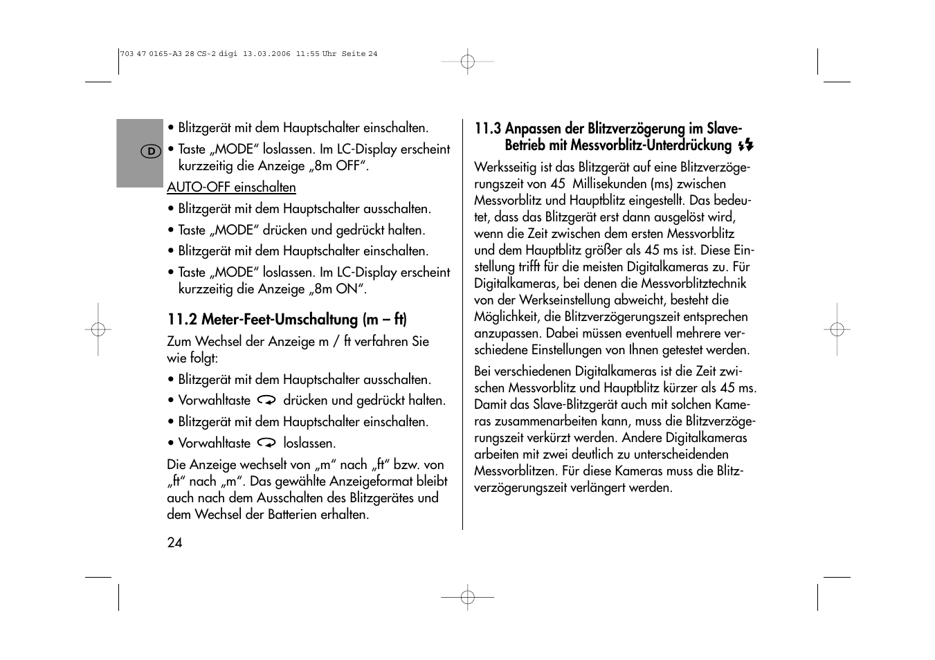 Metz MECABLITZ 28 CS-2 digital User Manual | Page 24 / 176