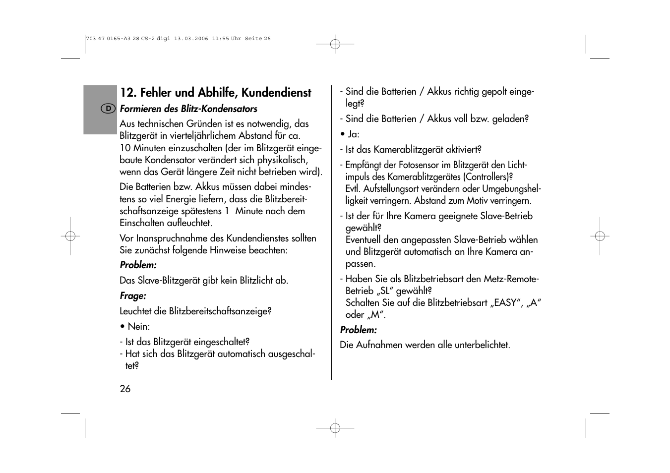 Metz MECABLITZ 28 CS-2 digital User Manual | Page 26 / 176