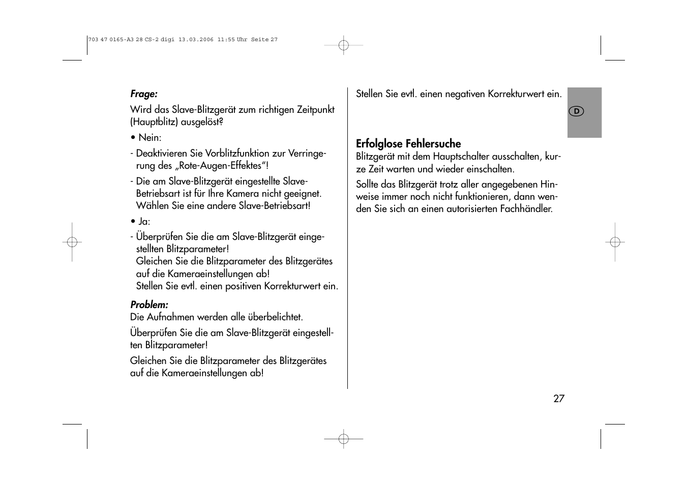 Metz MECABLITZ 28 CS-2 digital User Manual | Page 27 / 176