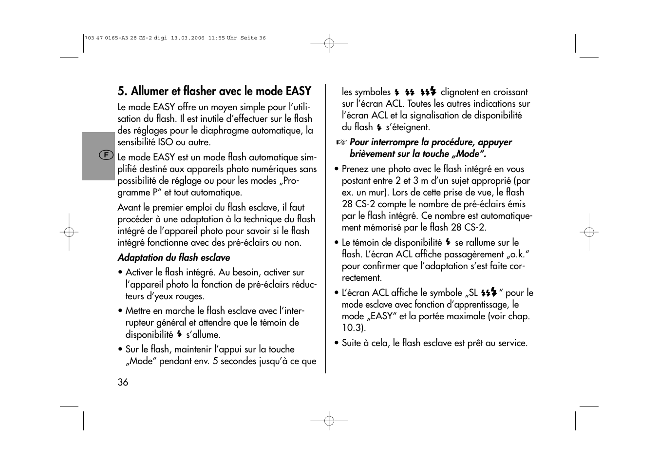 Metz MECABLITZ 28 CS-2 digital User Manual | Page 36 / 176