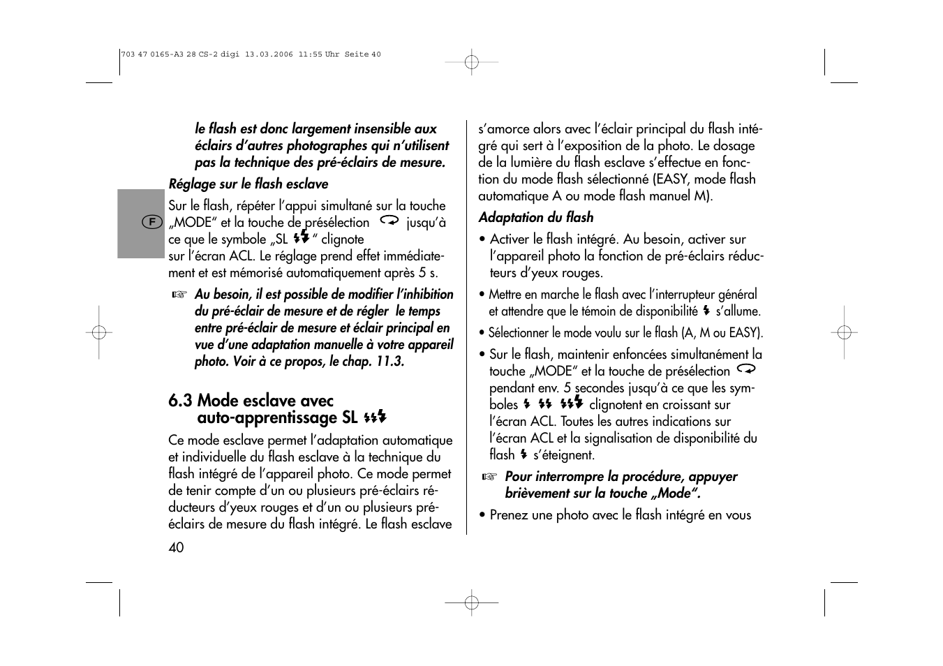 Metz MECABLITZ 28 CS-2 digital User Manual | Page 40 / 176