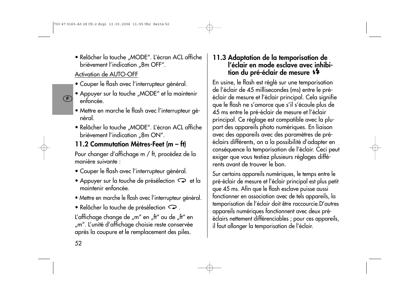 Metz MECABLITZ 28 CS-2 digital User Manual | Page 52 / 176