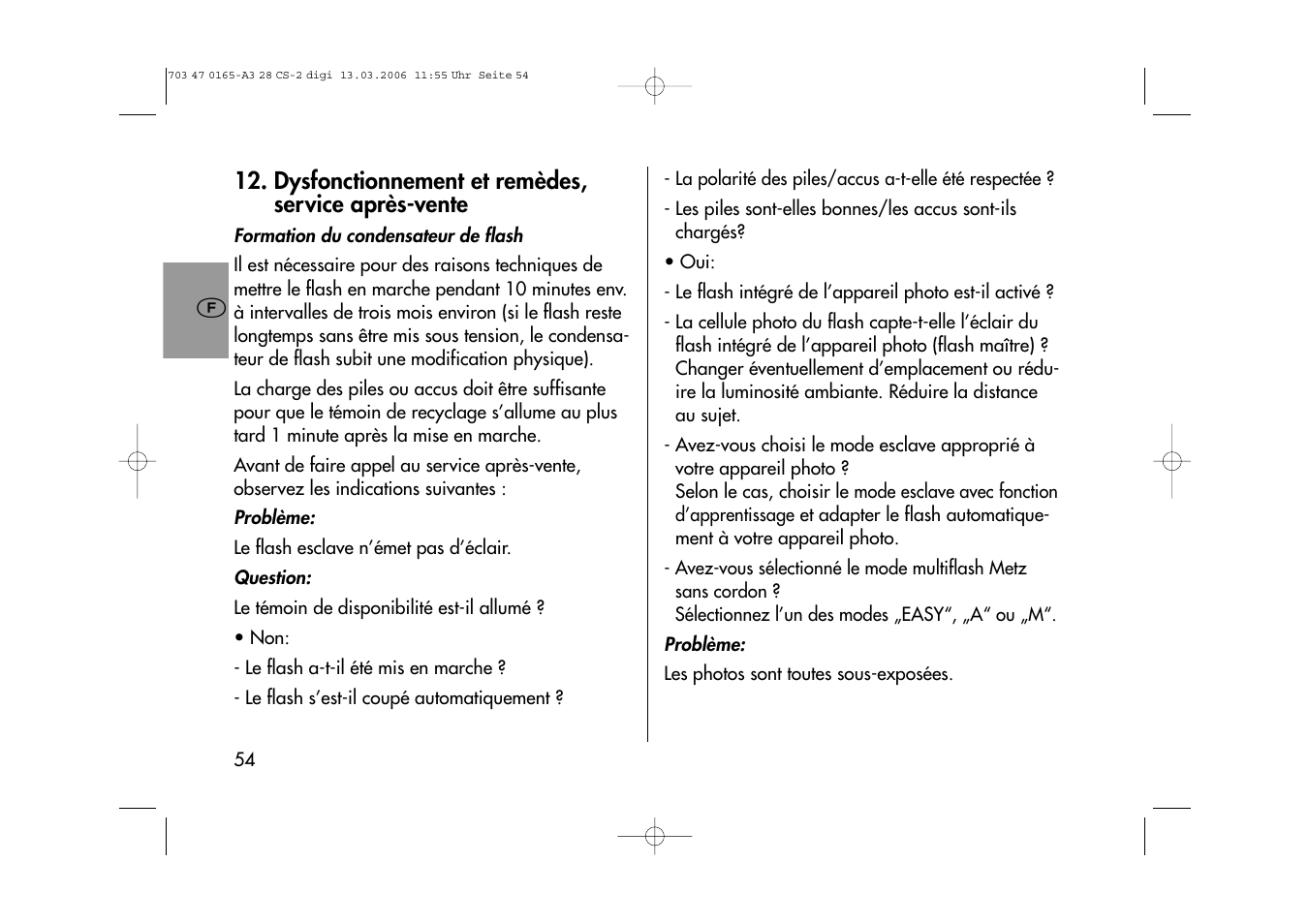 Metz MECABLITZ 28 CS-2 digital User Manual | Page 54 / 176