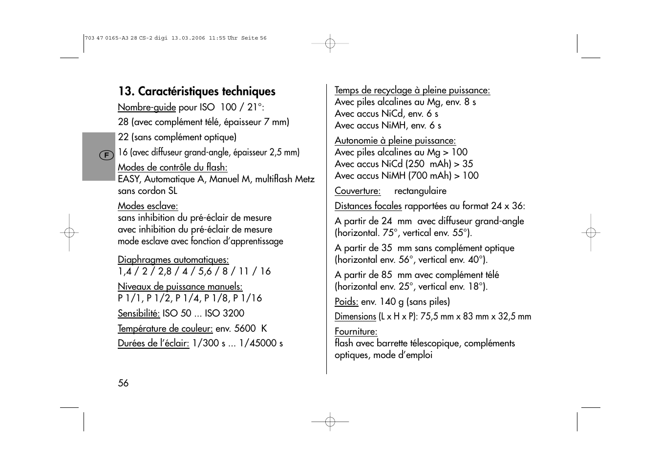 Metz MECABLITZ 28 CS-2 digital User Manual | Page 56 / 176