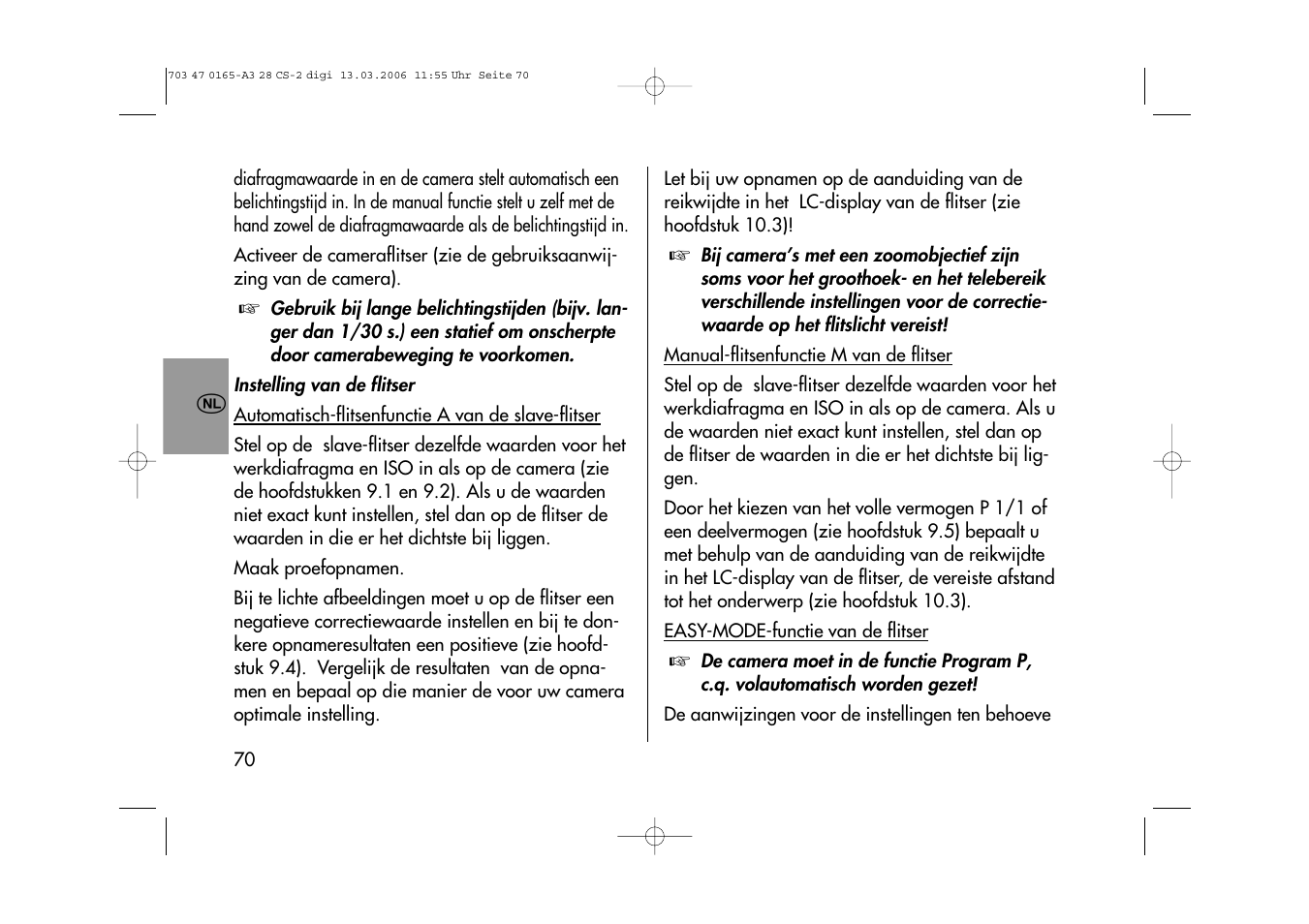 Metz MECABLITZ 28 CS-2 digital User Manual | Page 70 / 176