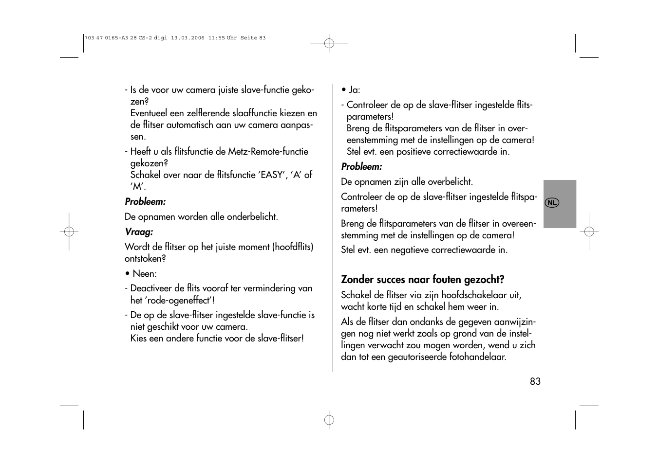 Metz MECABLITZ 28 CS-2 digital User Manual | Page 83 / 176