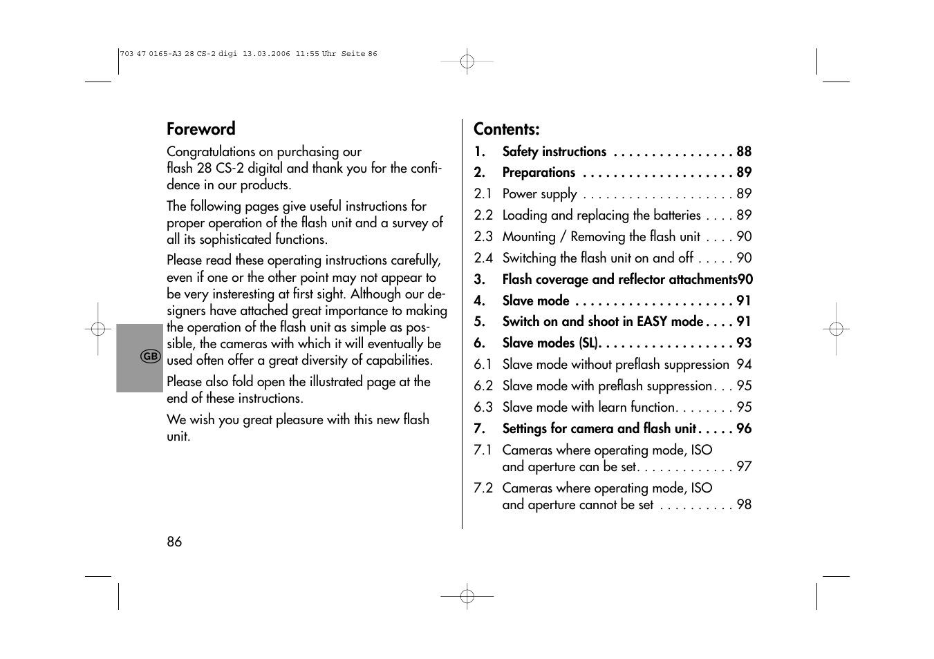Metz MECABLITZ 28 CS-2 digital User Manual | Page 86 / 176
