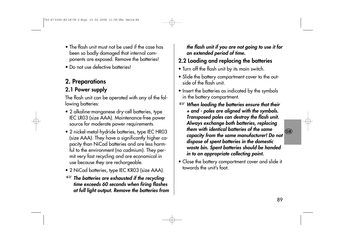 Metz MECABLITZ 28 CS-2 digital User Manual | Page 89 / 176