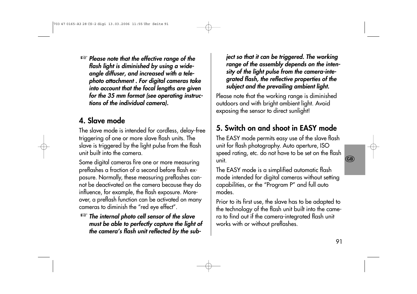 Metz MECABLITZ 28 CS-2 digital User Manual | Page 91 / 176