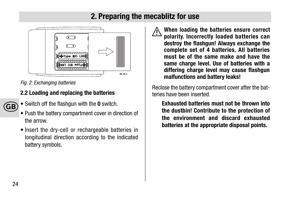 Metz MECABLITZ 28 AF-4 Minolta User Manual | Page 24 / 76