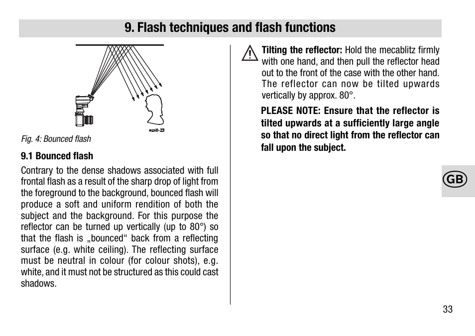 Metz MECABLITZ 28 AF-4 Minolta User Manual | Page 33 / 76