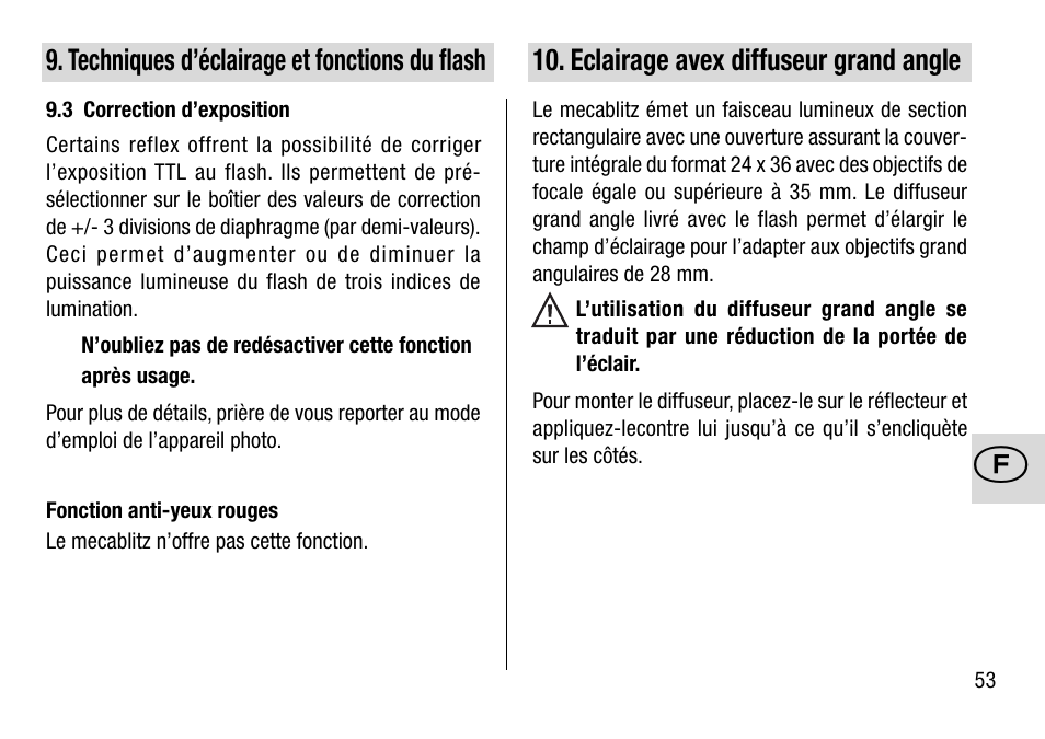 Metz MECABLITZ 28 AF-4 Minolta User Manual | Page 53 / 76