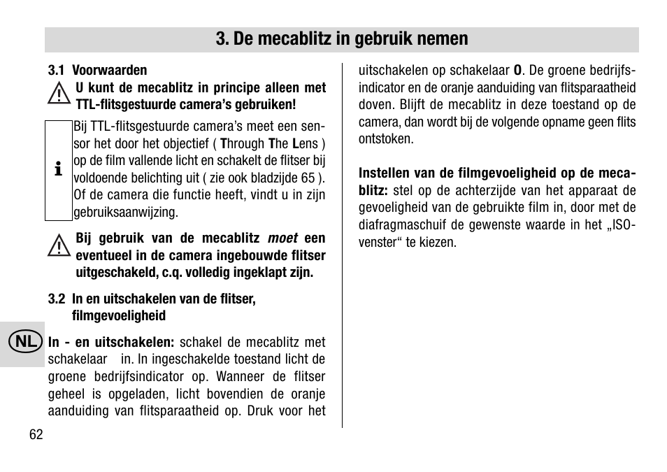 Metz MECABLITZ 28 AF-4 Minolta User Manual | Page 62 / 76