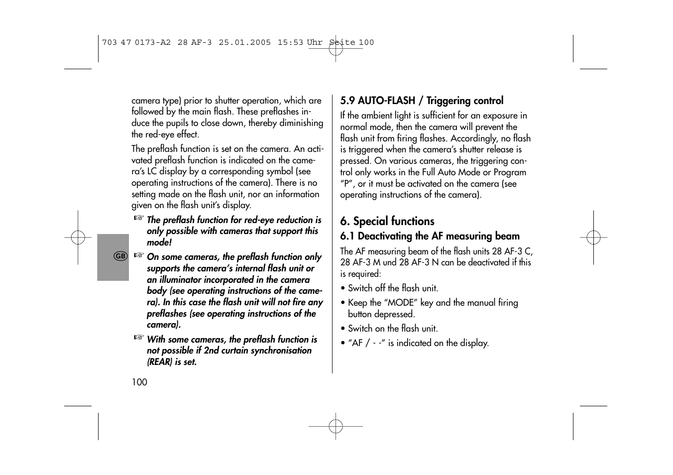 Metz MECABLITZ 28 AF-3 digital User Manual | Page 100 / 162