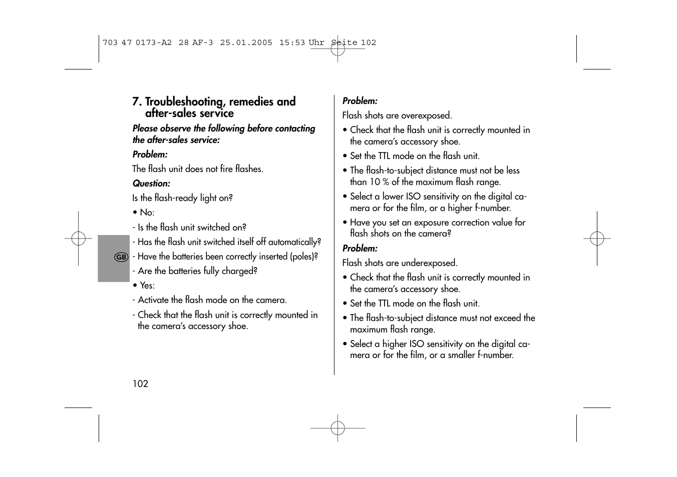 Metz MECABLITZ 28 AF-3 digital User Manual | Page 102 / 162