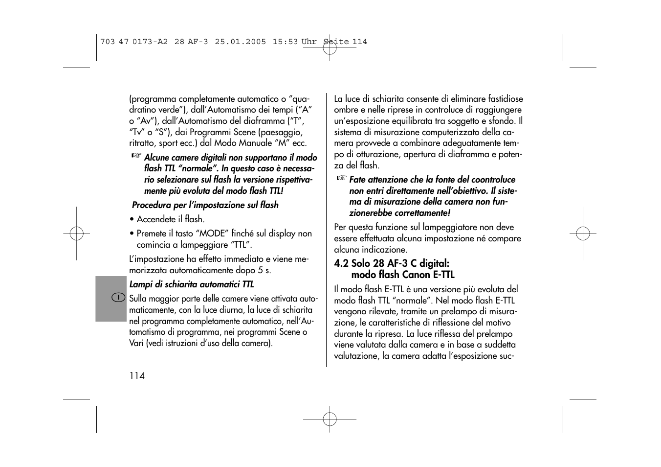 Metz MECABLITZ 28 AF-3 digital User Manual | Page 114 / 162