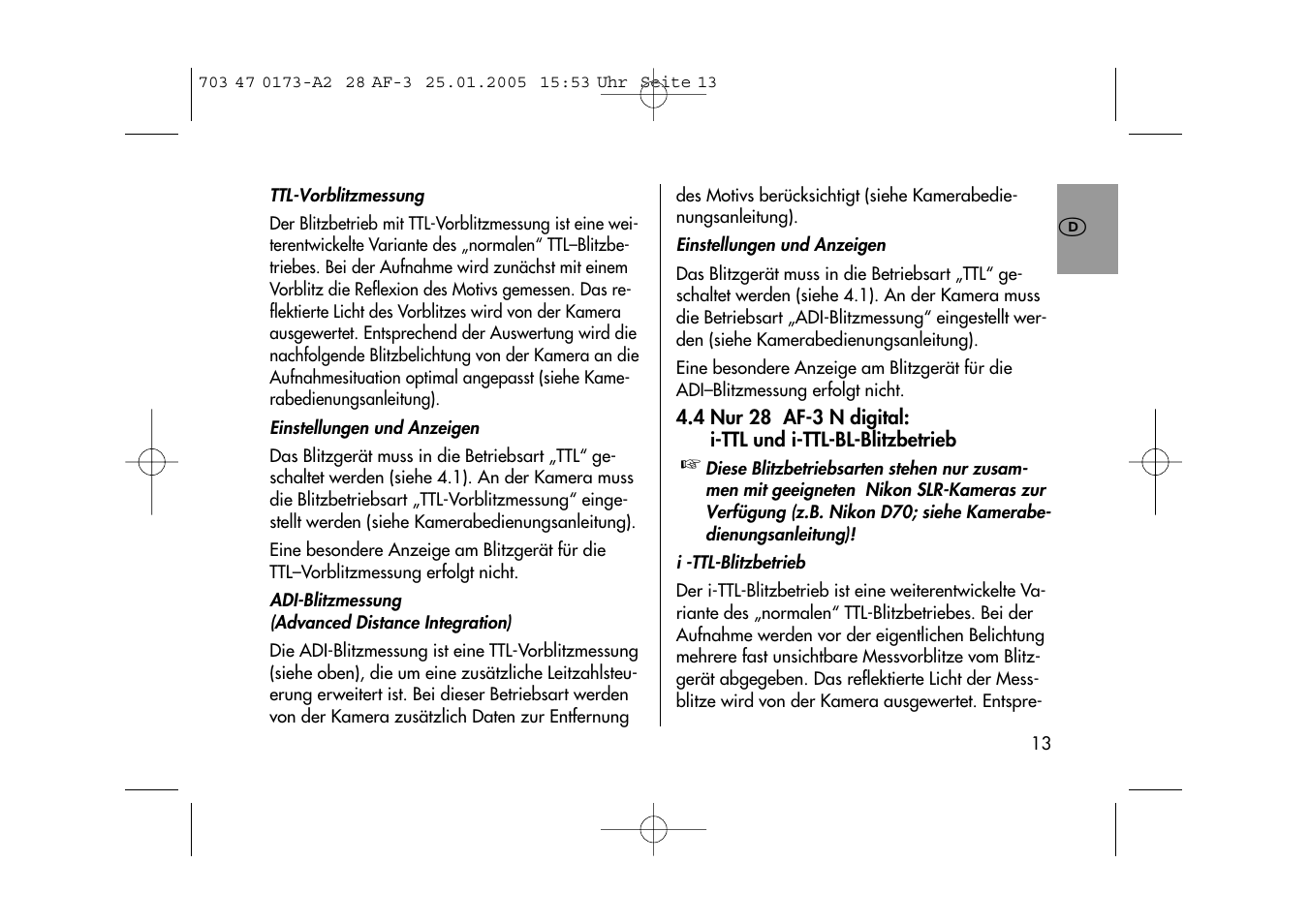 Metz MECABLITZ 28 AF-3 digital User Manual | Page 13 / 162