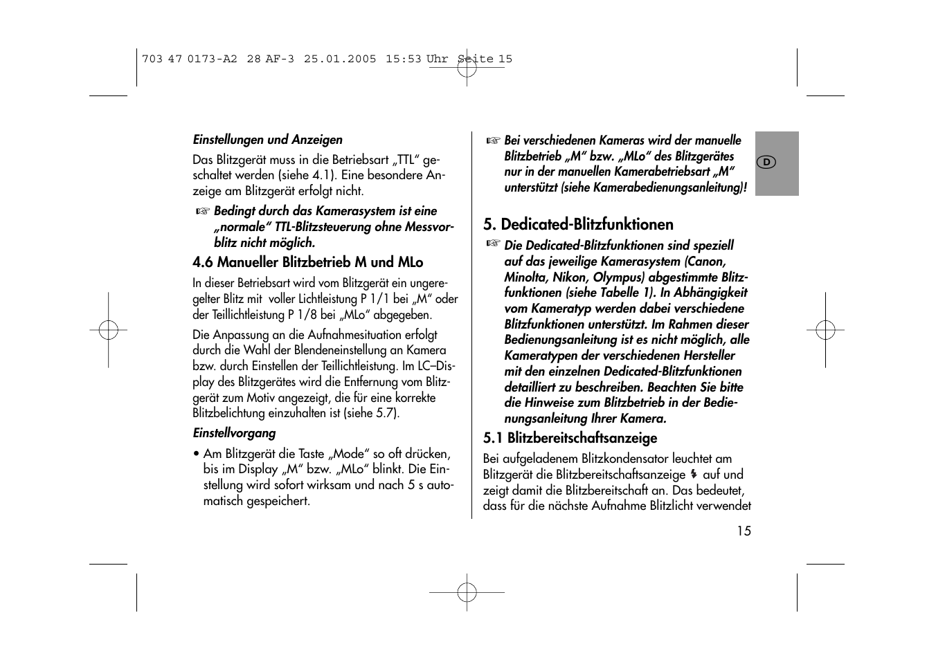 Metz MECABLITZ 28 AF-3 digital User Manual | Page 15 / 162
