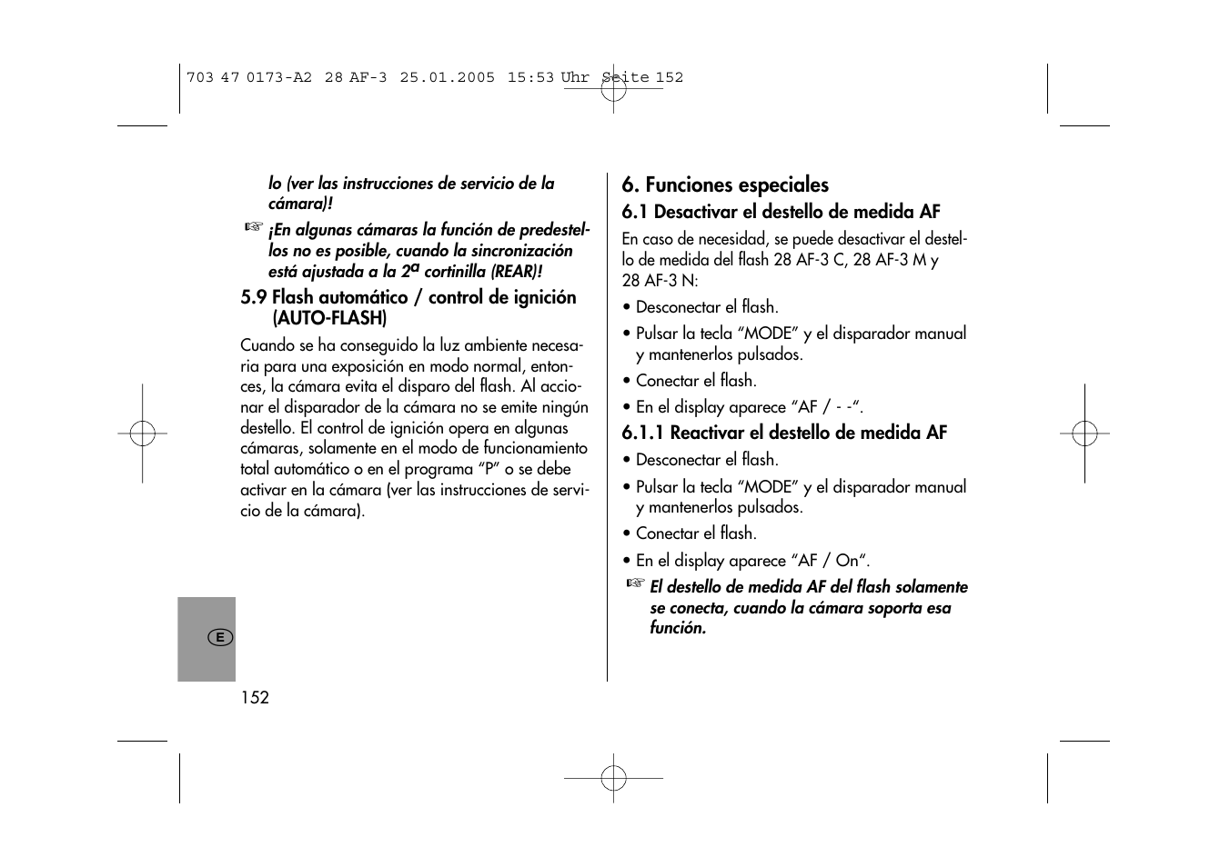 Metz MECABLITZ 28 AF-3 digital User Manual | Page 152 / 162