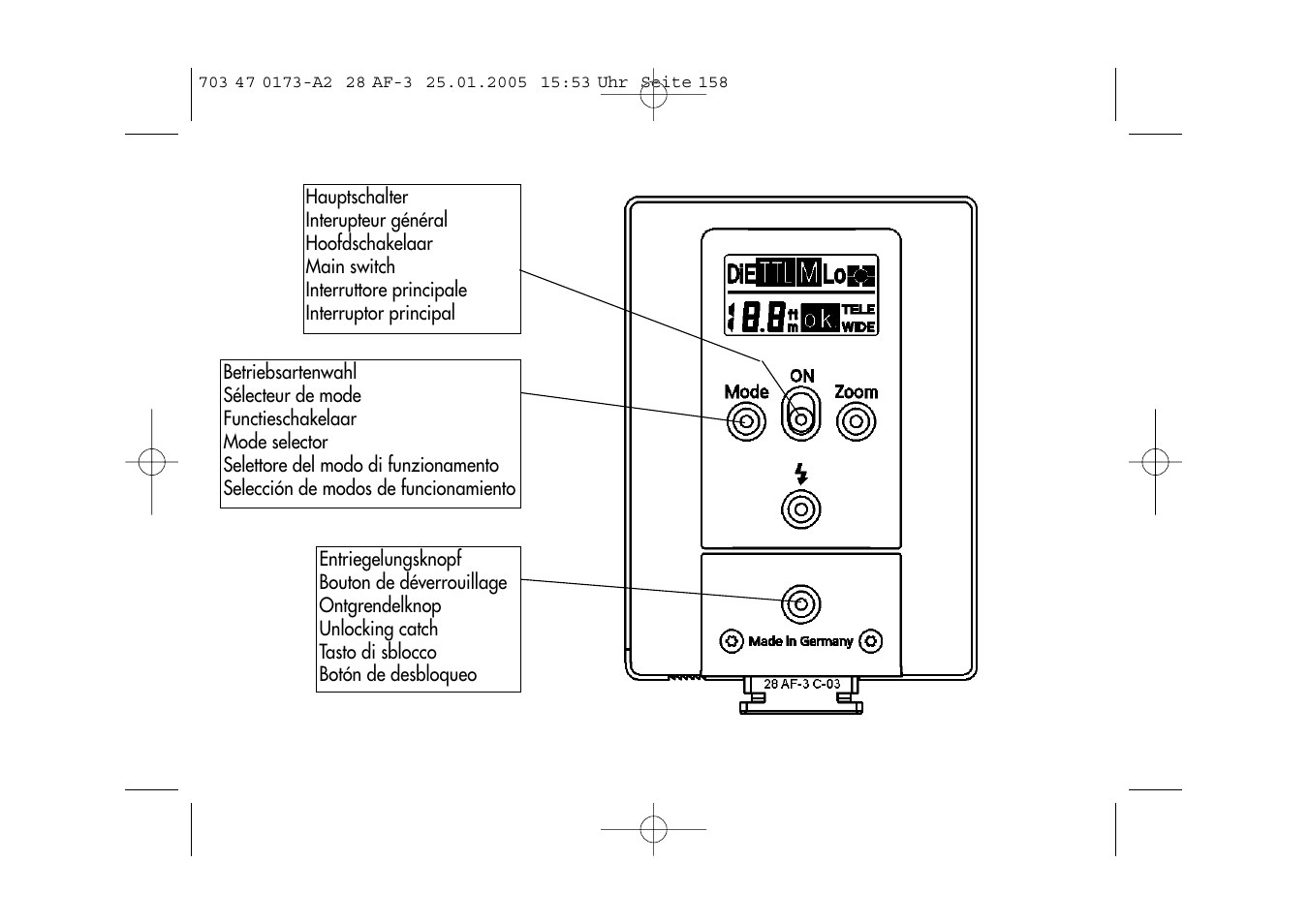 Metz MECABLITZ 28 AF-3 digital User Manual | Page 158 / 162