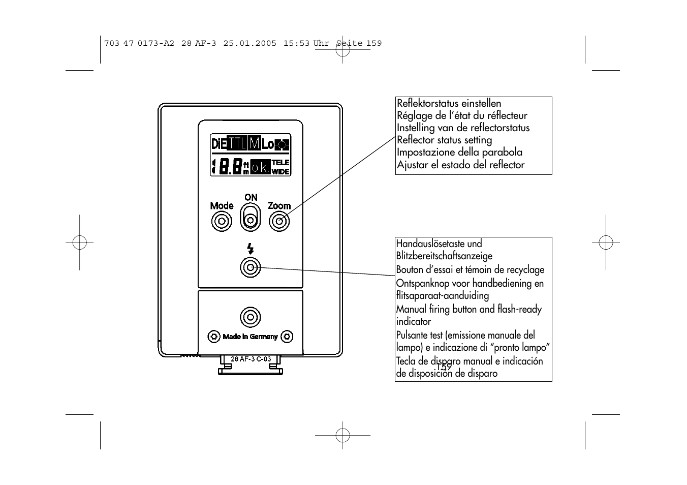 Metz MECABLITZ 28 AF-3 digital User Manual | Page 159 / 162