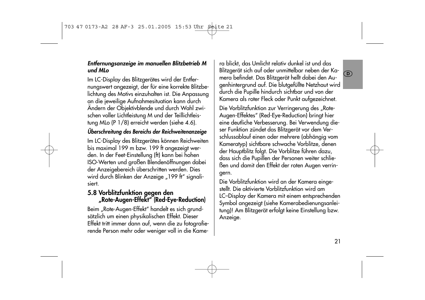Metz MECABLITZ 28 AF-3 digital User Manual | Page 21 / 162