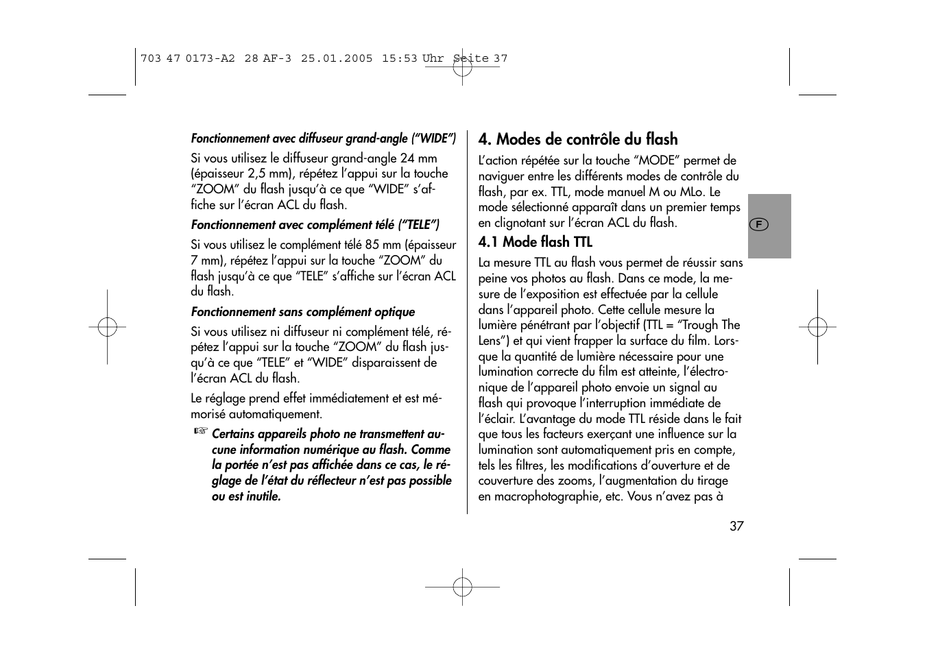 Metz MECABLITZ 28 AF-3 digital User Manual | Page 37 / 162