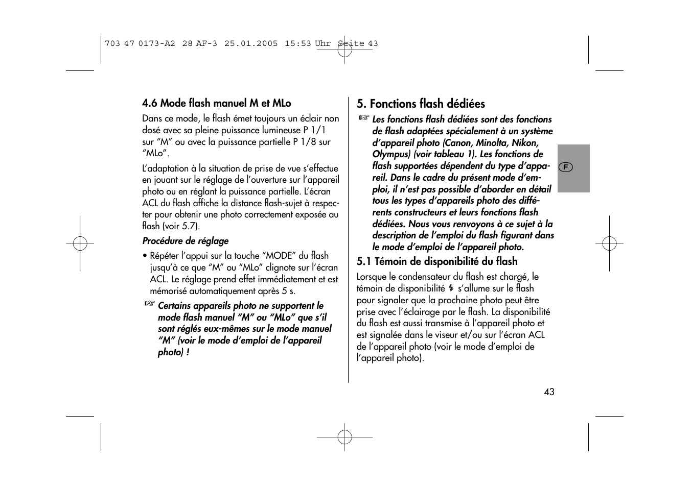Metz MECABLITZ 28 AF-3 digital User Manual | Page 43 / 162