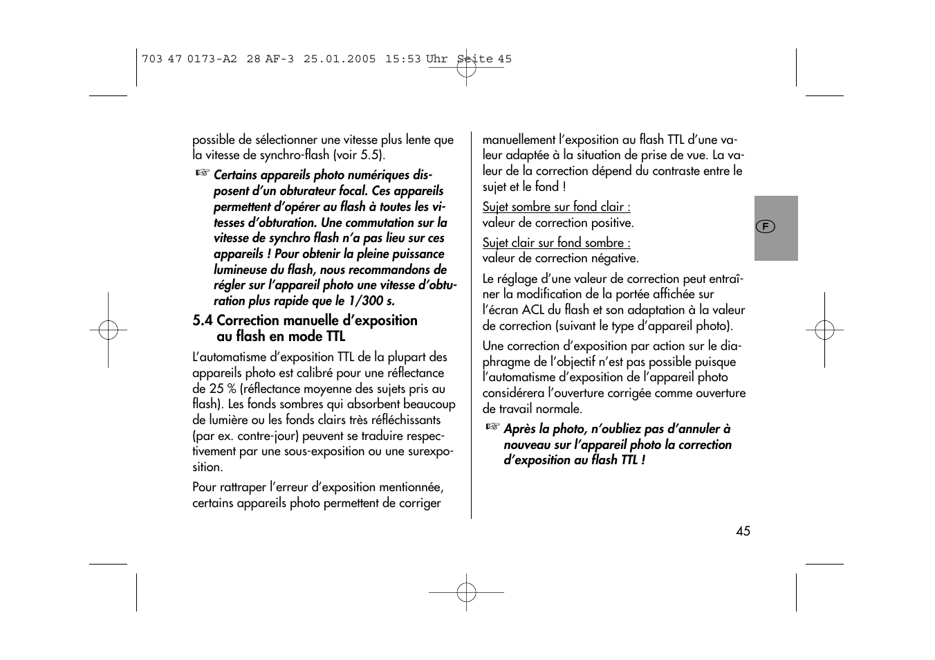 Metz MECABLITZ 28 AF-3 digital User Manual | Page 45 / 162