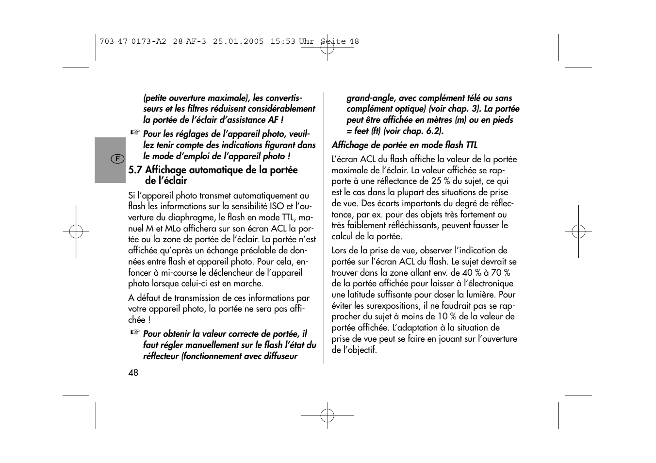 Metz MECABLITZ 28 AF-3 digital User Manual | Page 48 / 162