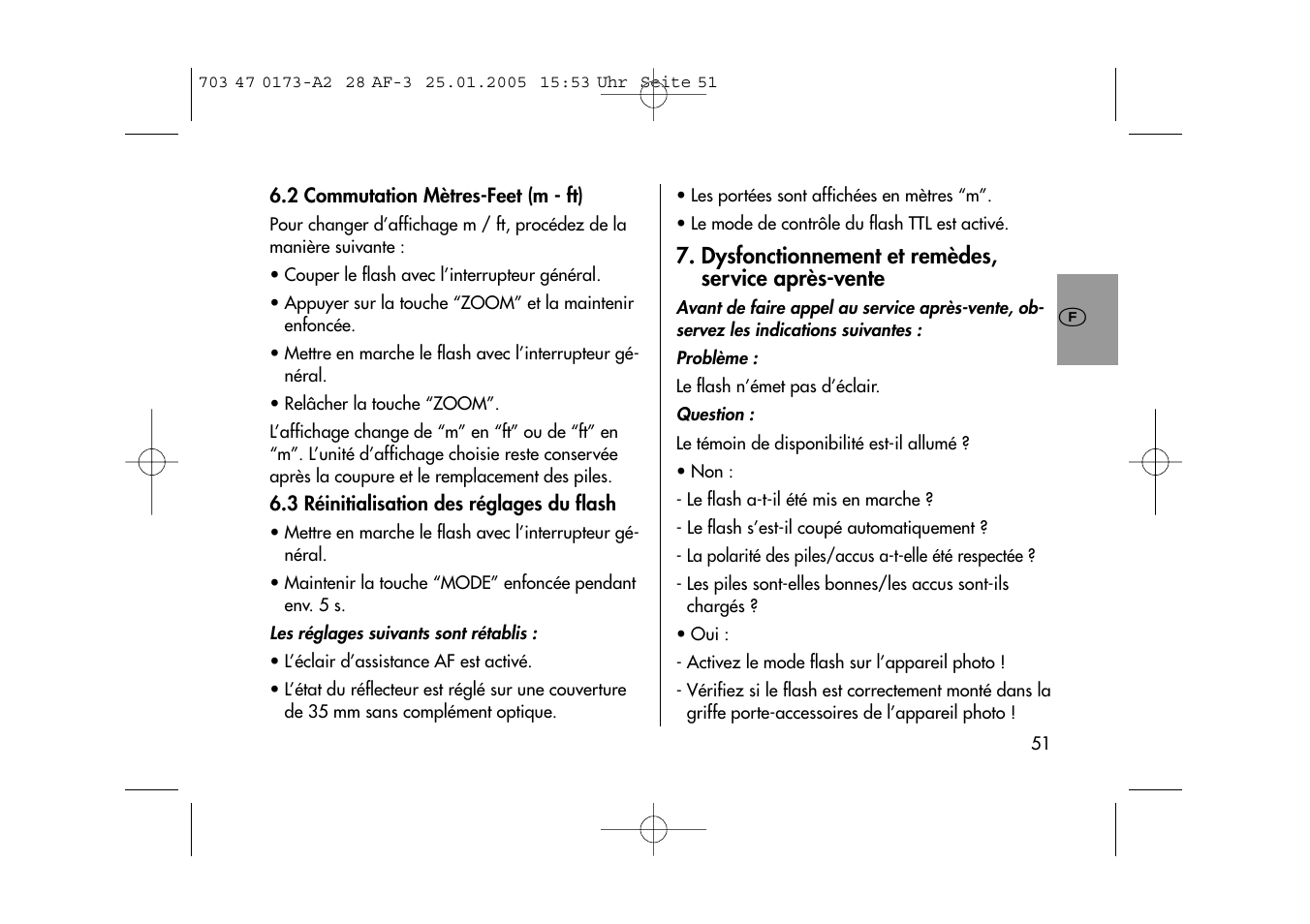 Metz MECABLITZ 28 AF-3 digital User Manual | Page 51 / 162
