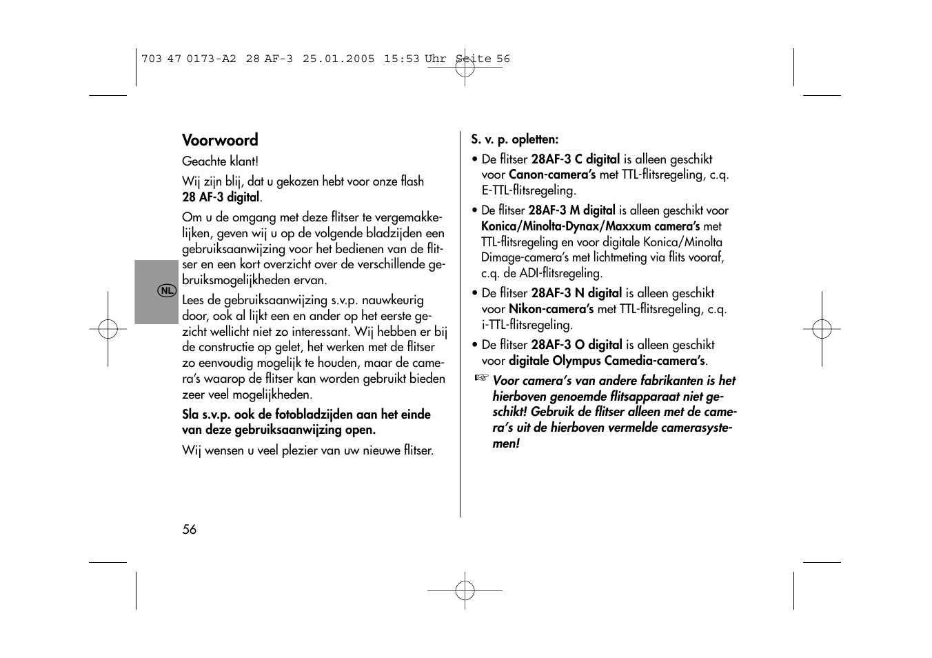 Metz MECABLITZ 28 AF-3 digital User Manual | Page 56 / 162