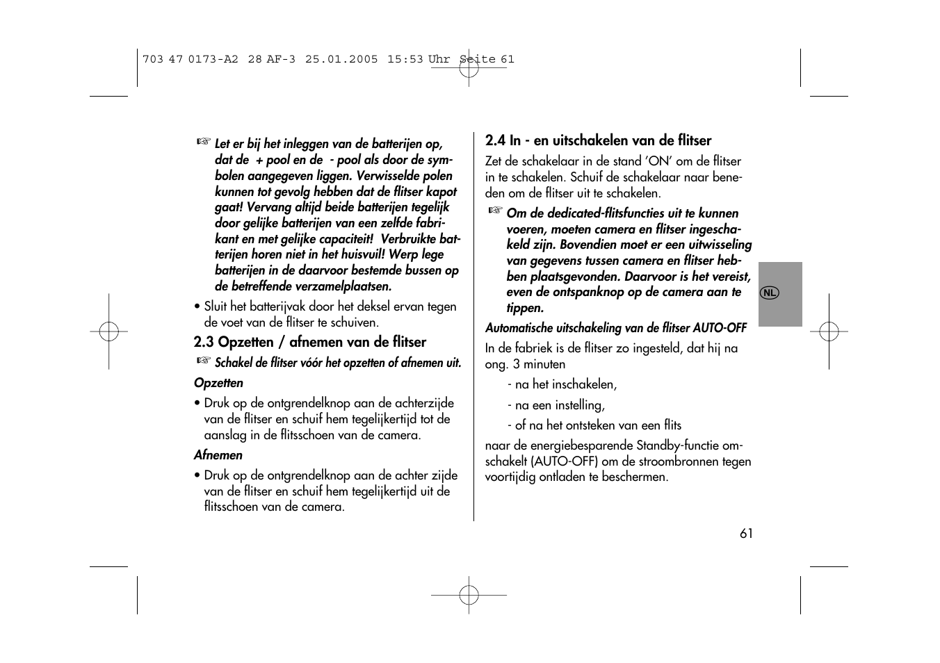 Metz MECABLITZ 28 AF-3 digital User Manual | Page 61 / 162