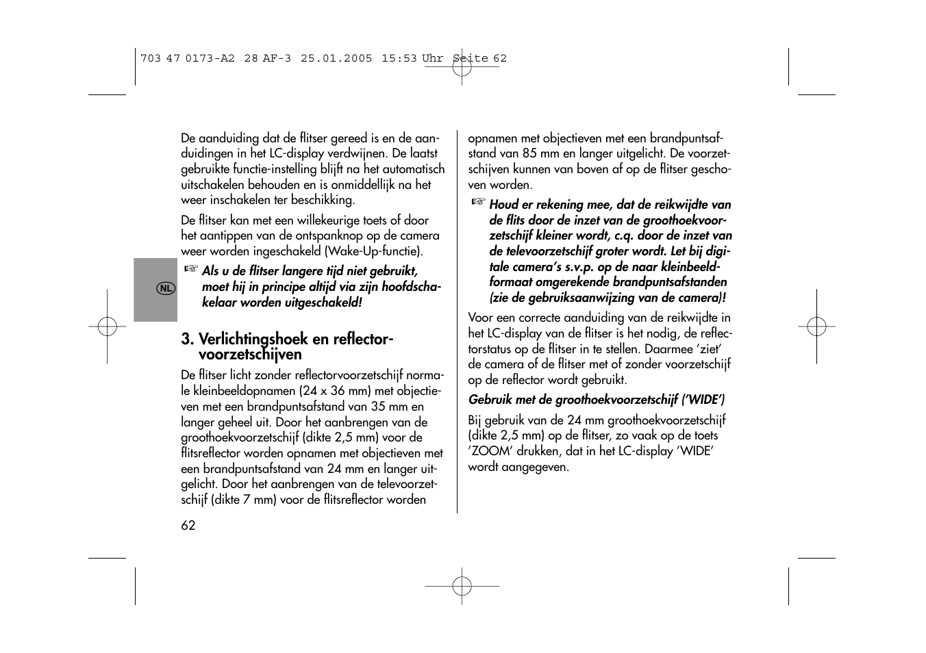 Metz MECABLITZ 28 AF-3 digital User Manual | Page 62 / 162