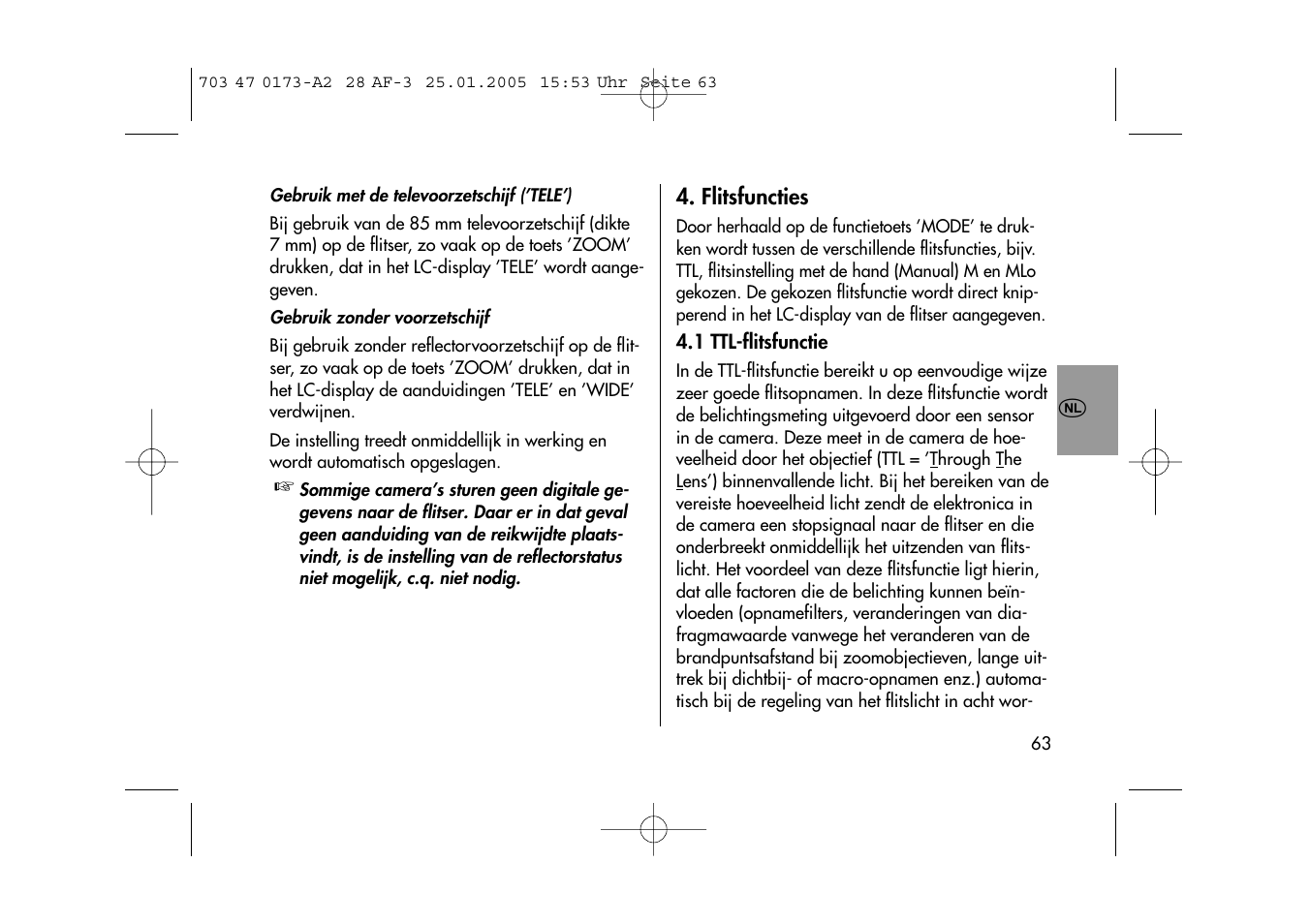 Metz MECABLITZ 28 AF-3 digital User Manual | Page 63 / 162