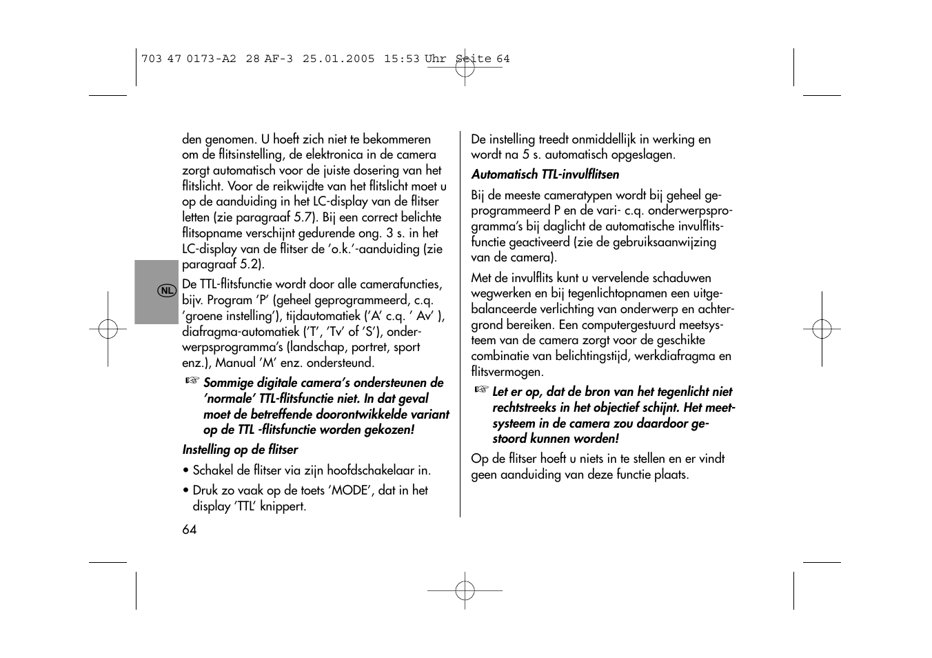Metz MECABLITZ 28 AF-3 digital User Manual | Page 64 / 162
