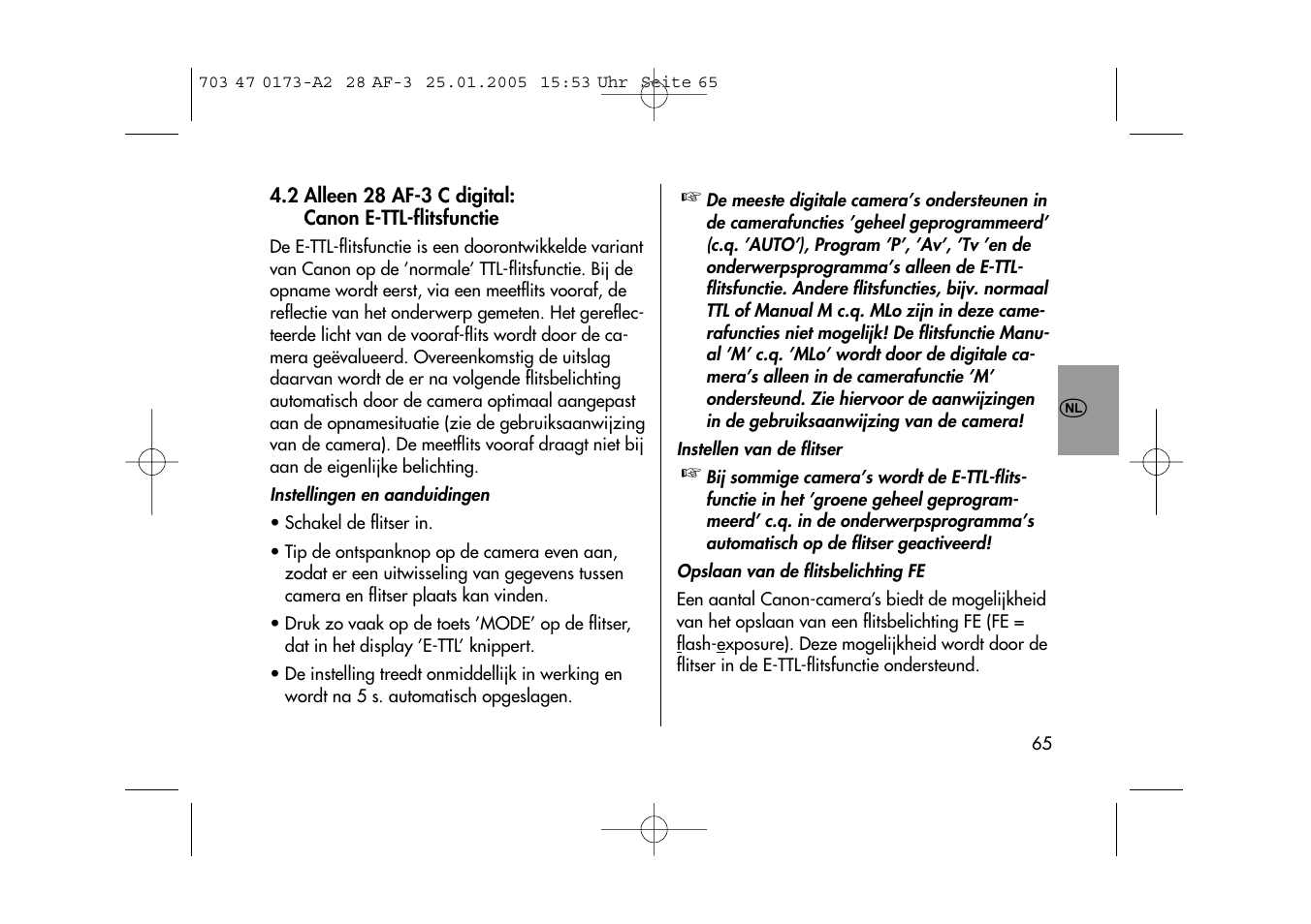 Metz MECABLITZ 28 AF-3 digital User Manual | Page 65 / 162