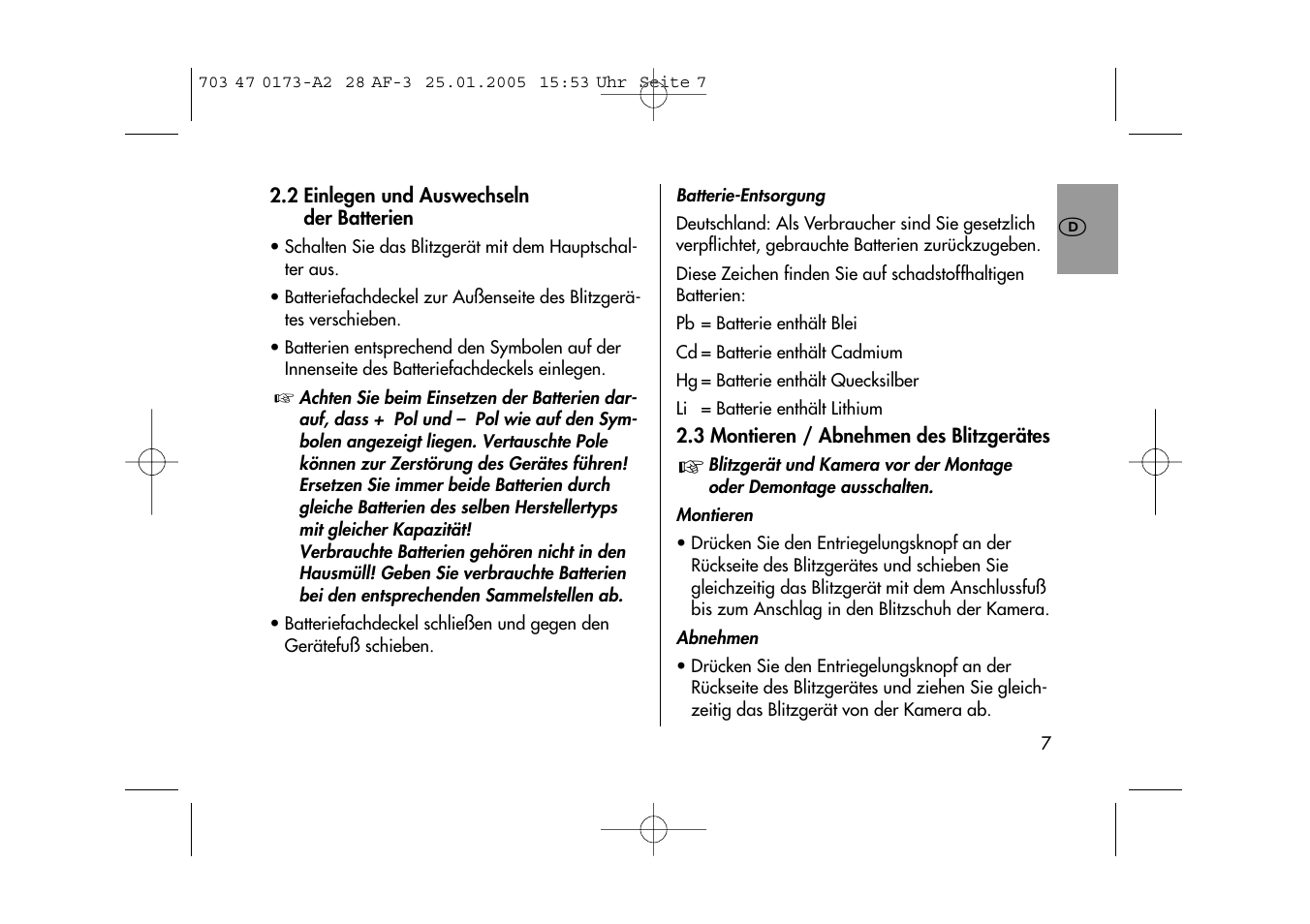 Metz MECABLITZ 28 AF-3 digital User Manual | Page 7 / 162