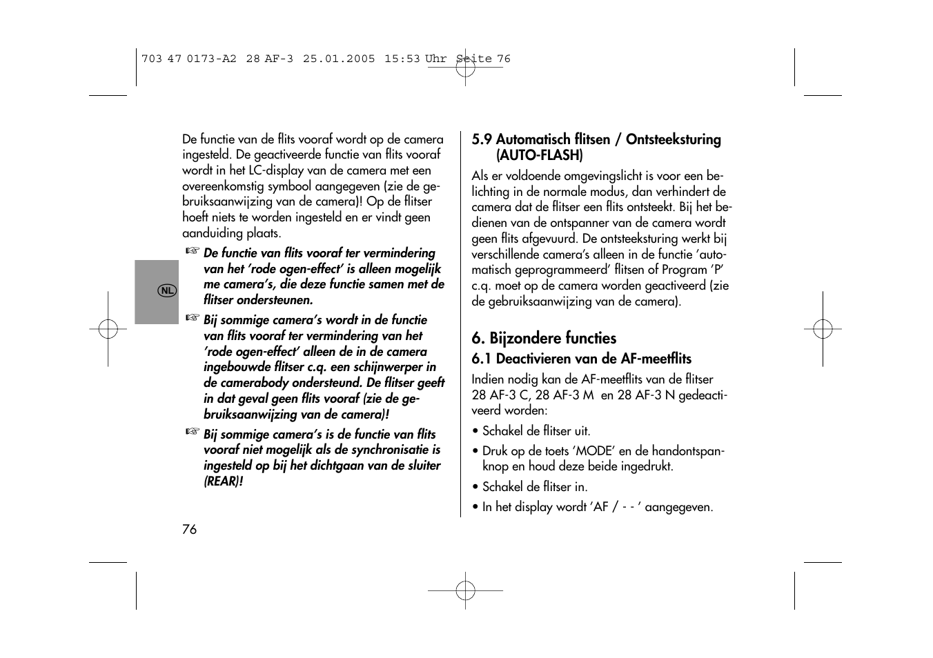 Metz MECABLITZ 28 AF-3 digital User Manual | Page 76 / 162
