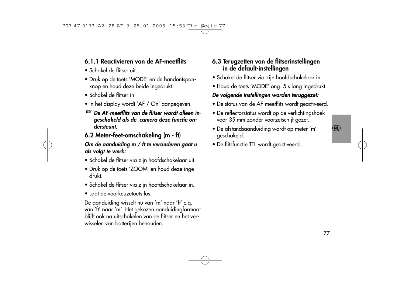 Metz MECABLITZ 28 AF-3 digital User Manual | Page 77 / 162