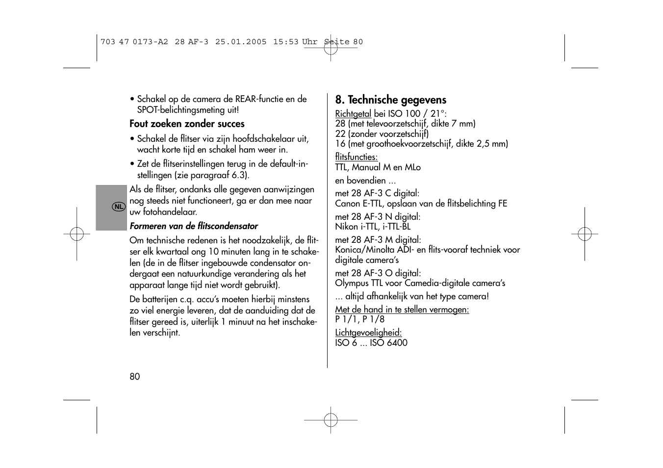 Metz MECABLITZ 28 AF-3 digital User Manual | Page 80 / 162