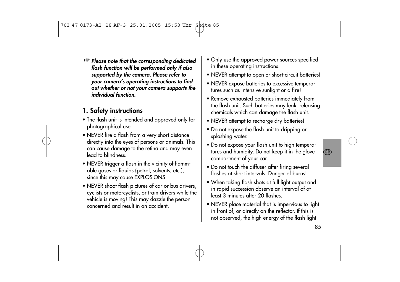 Metz MECABLITZ 28 AF-3 digital User Manual | Page 85 / 162