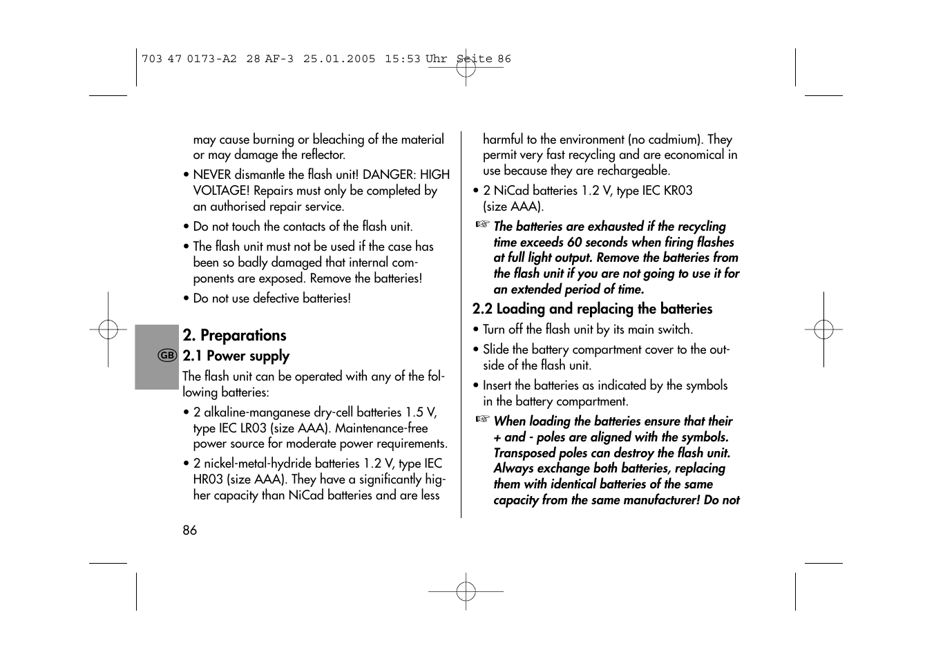 Metz MECABLITZ 28 AF-3 digital User Manual | Page 86 / 162
