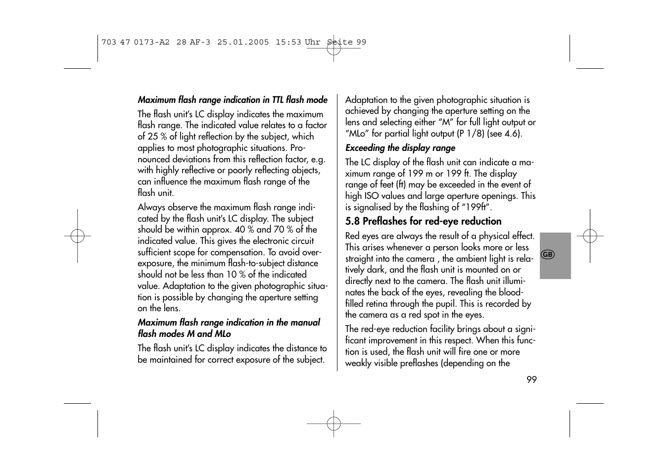 Metz MECABLITZ 28 AF-3 digital User Manual | Page 99 / 162