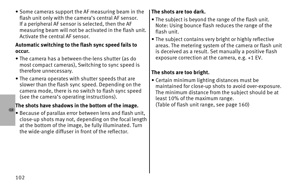 Metz MECABLITZ 26 AF-1 digital User Manual | Page 102 / 164