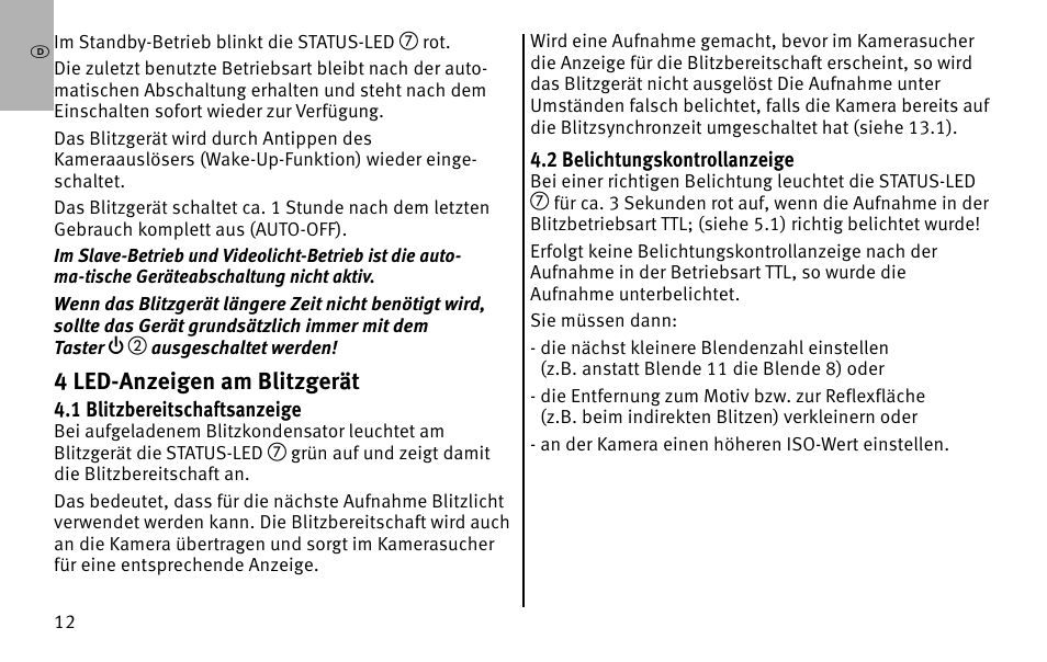 Metz MECABLITZ 26 AF-1 digital User Manual | Page 12 / 164
